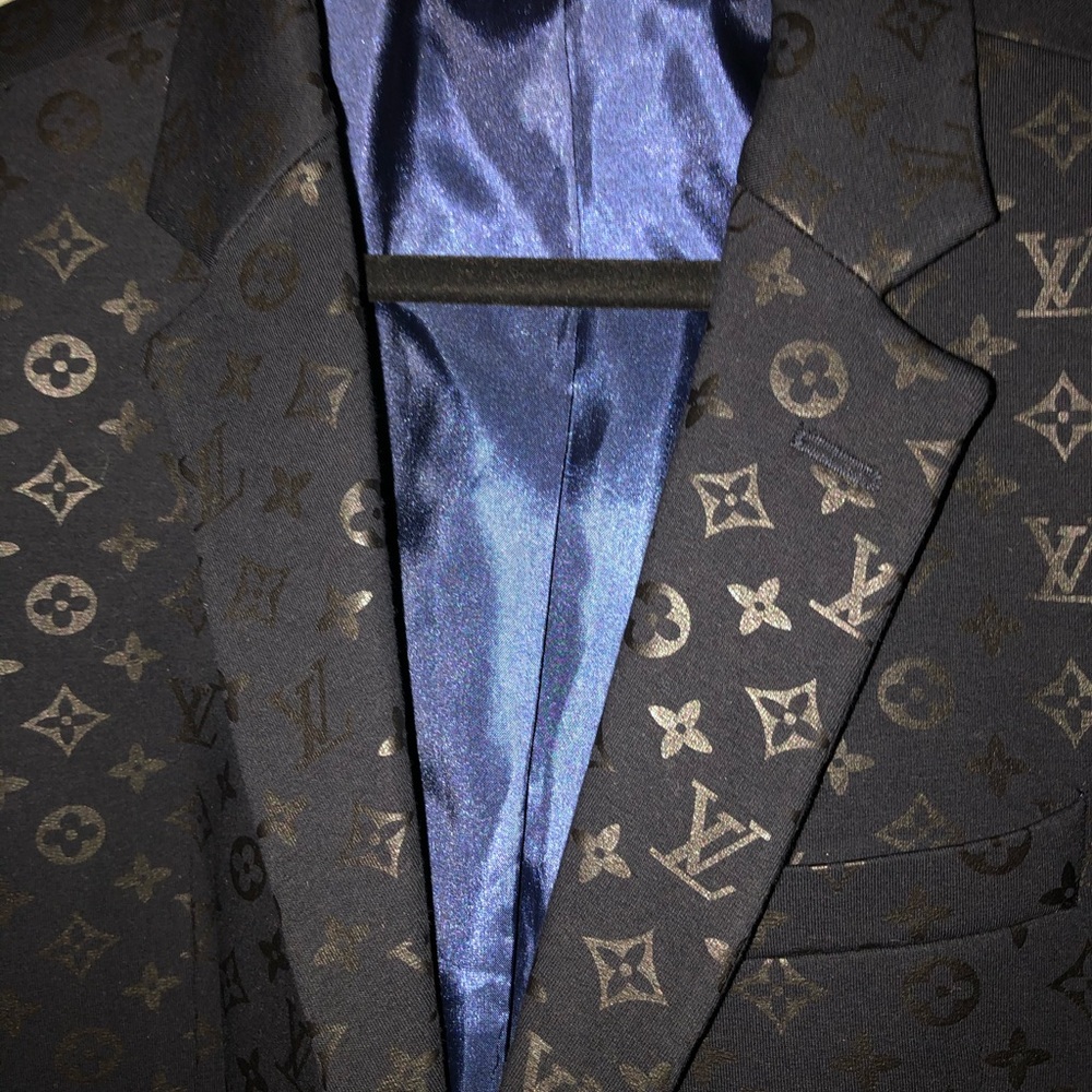 Louis Vuitton men’s sports coat 46 regular black